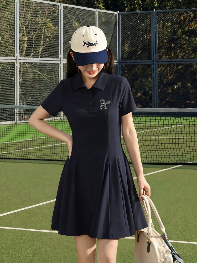 Campus Court Polo Dress-Dresses-ntbhshop