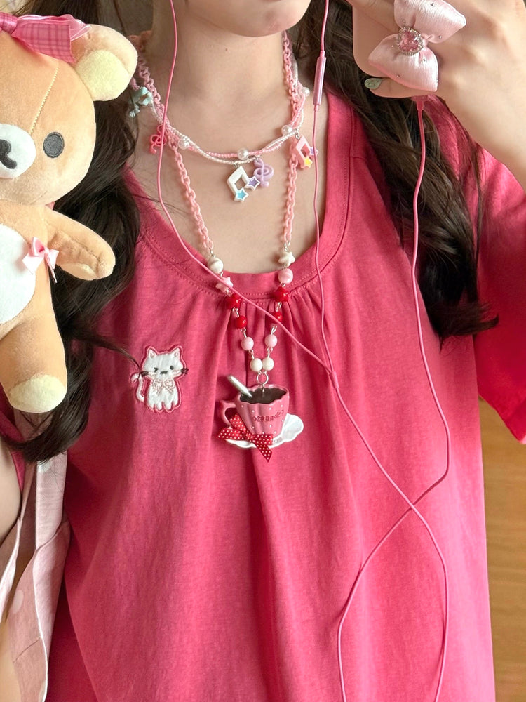 Kitten Crush Bubble Tees-Tops-ntbhshop