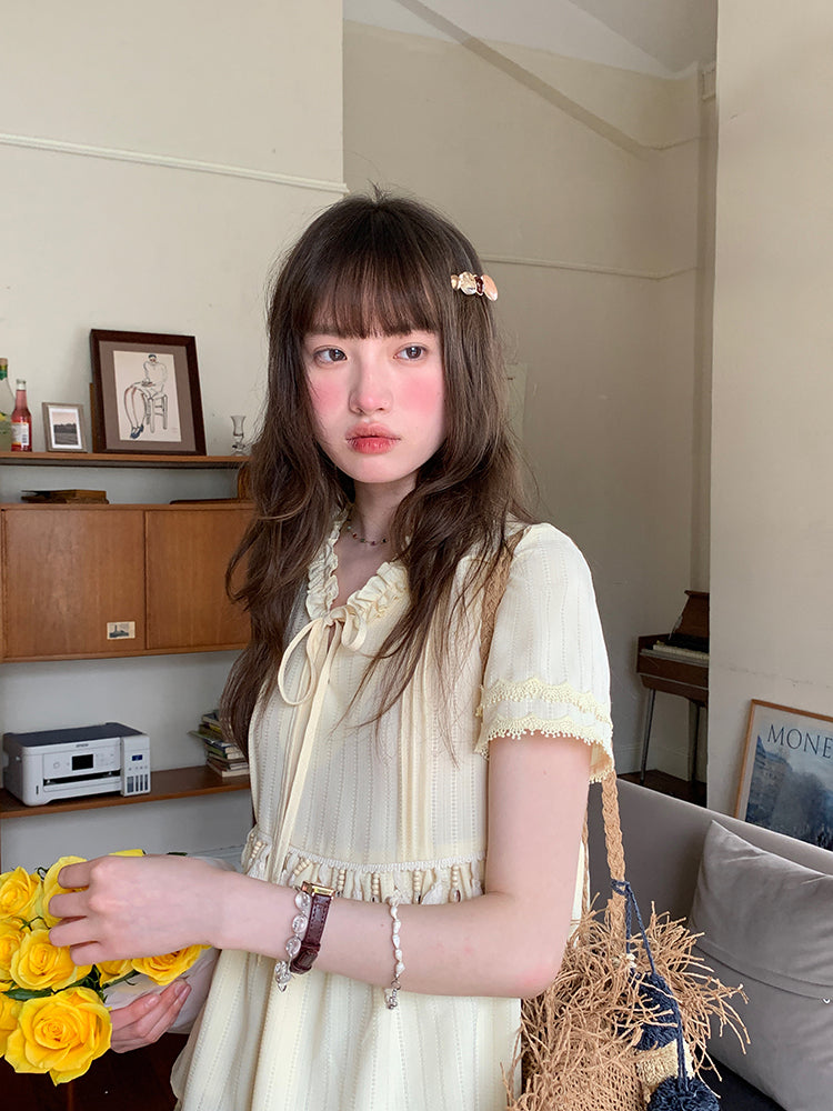 Creamfield Boho Fringe Babydoll Top-ntbhshop