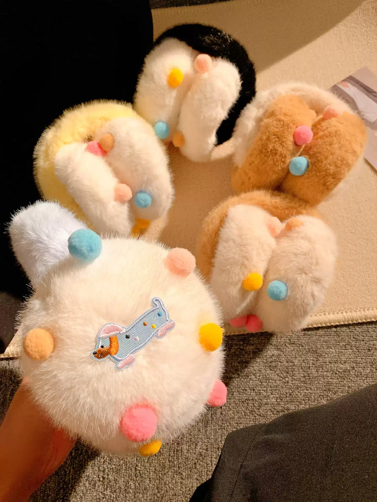 Bouncy Bean Puppy Furry Earmuffs-ntbhshop