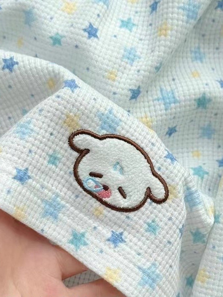 Puppy Love Waffle Pajamas Set-ntbhshop