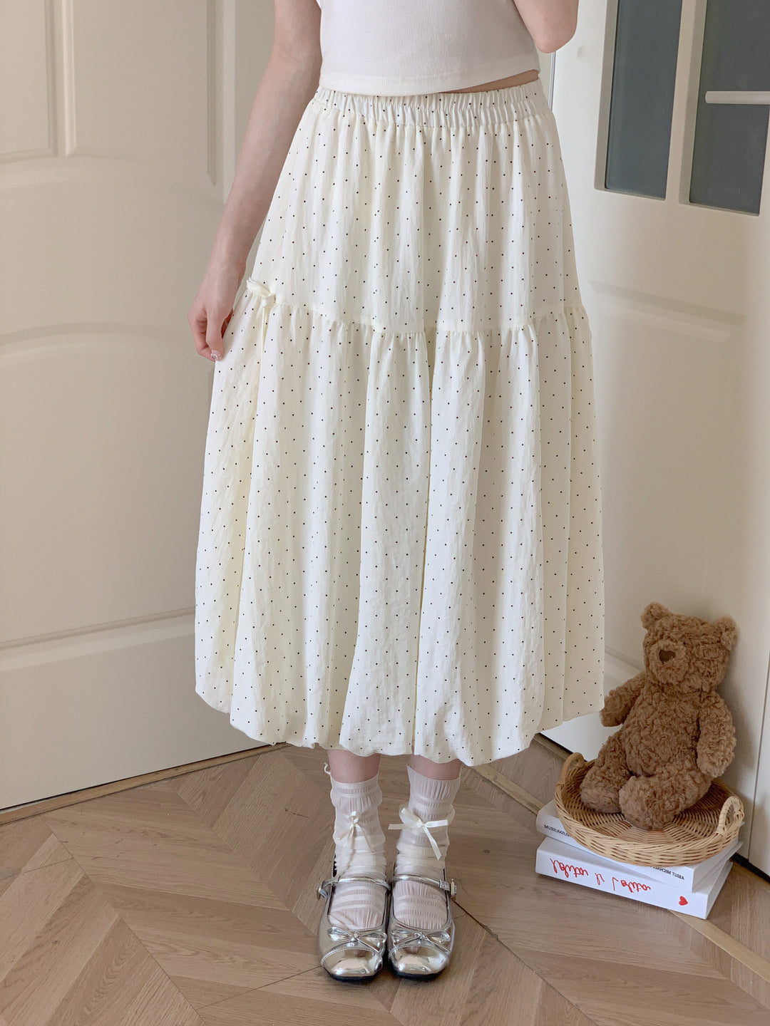 Tiny Dot Bubble Skirt-Bottoms-ntbhshop