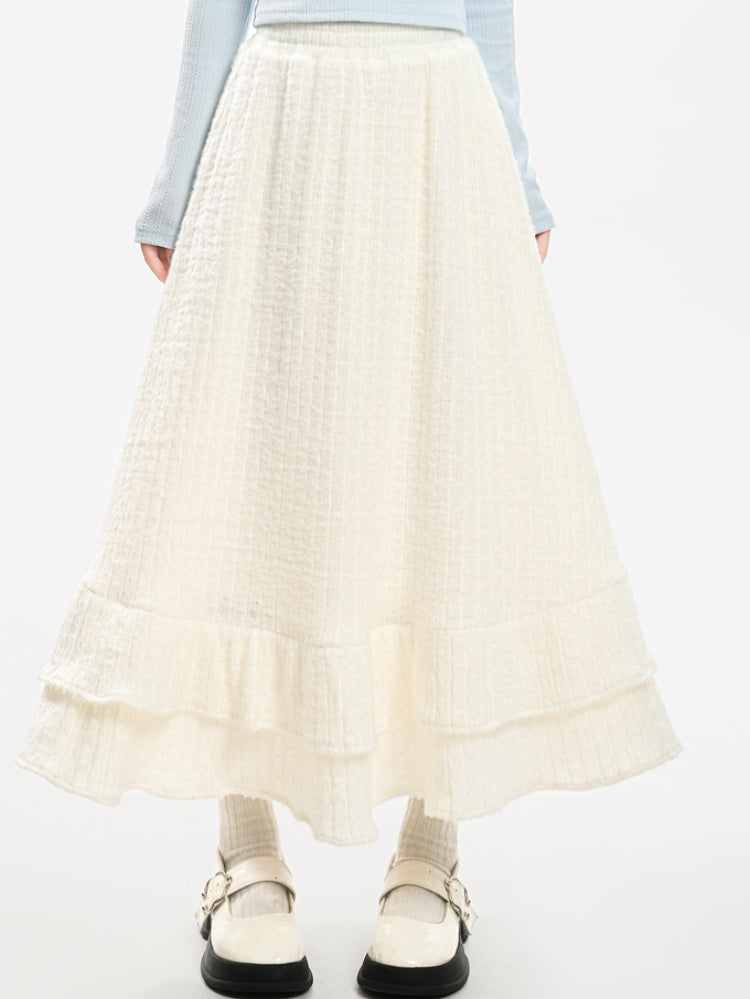 Frosted Cloud Cozy Woolen Skirts-ntbhshop