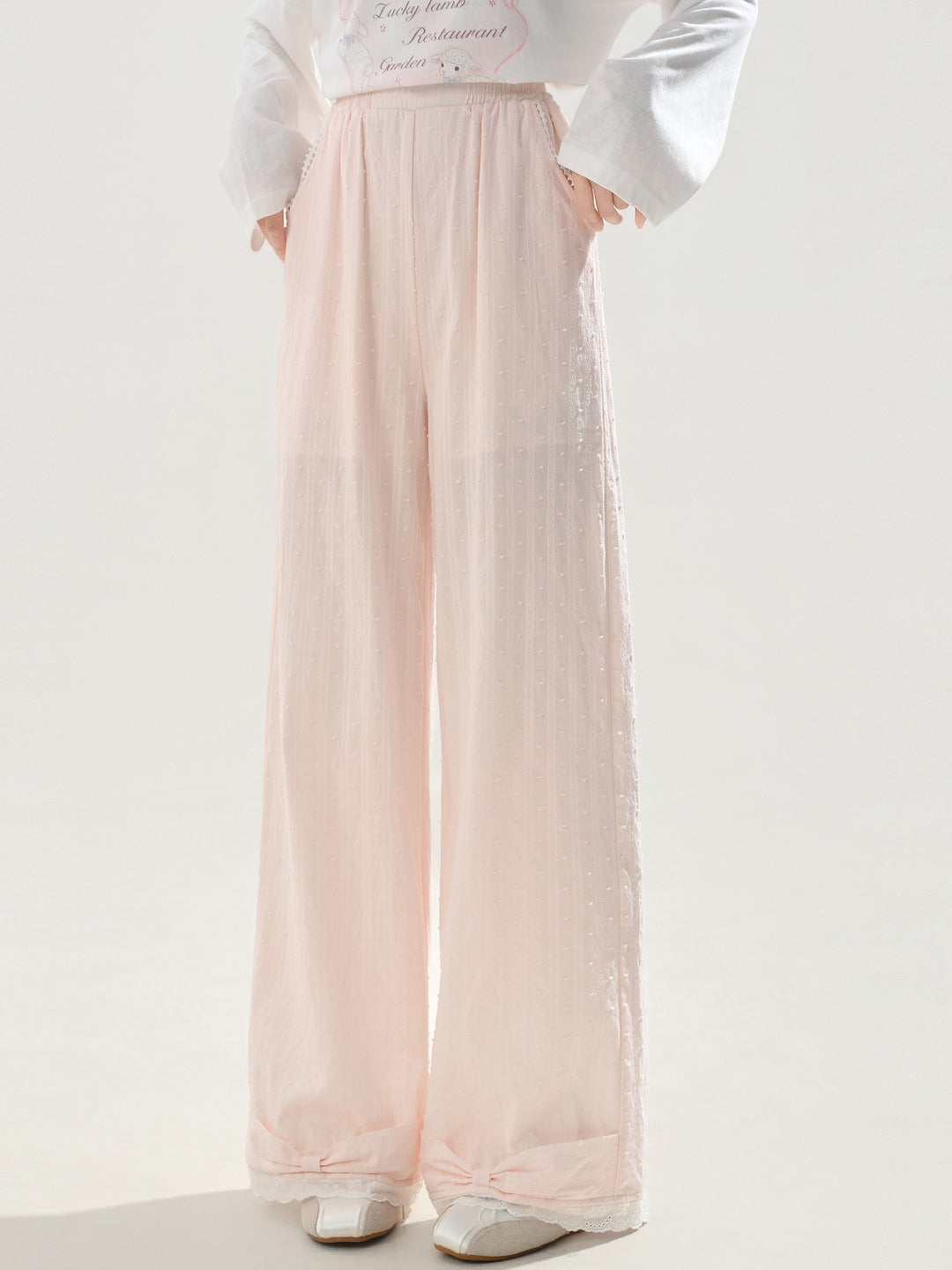 Blush Bloom Cotton Pants-Bottoms-ntbhshop