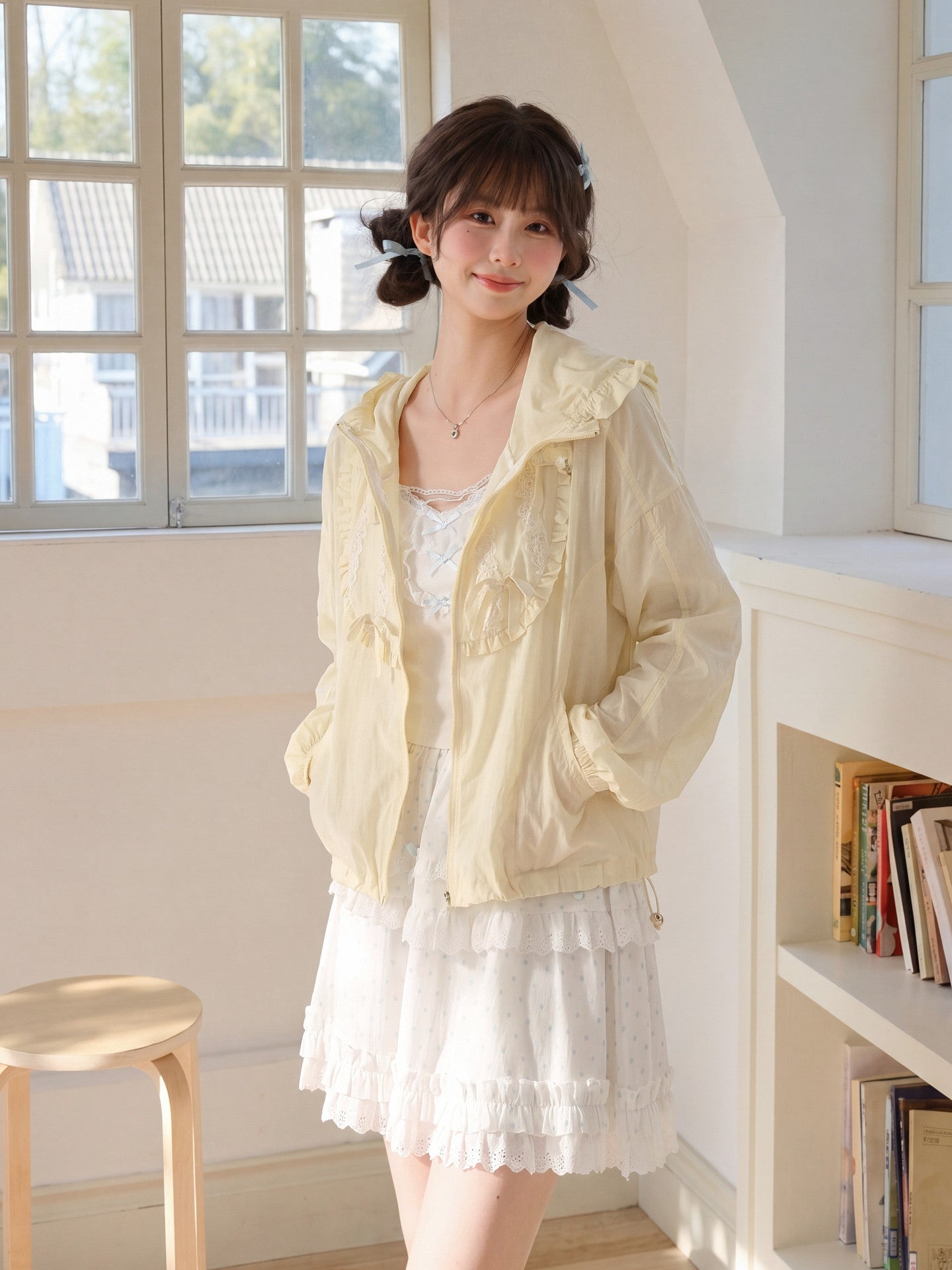 Vanilla Ruffle Sun Jacket-Outerwear-ntbhshop