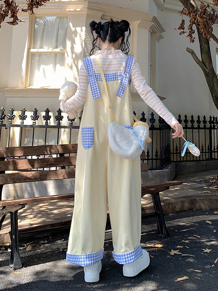 Whimsy Adventure Plaid Overall Pants-ntbhshop