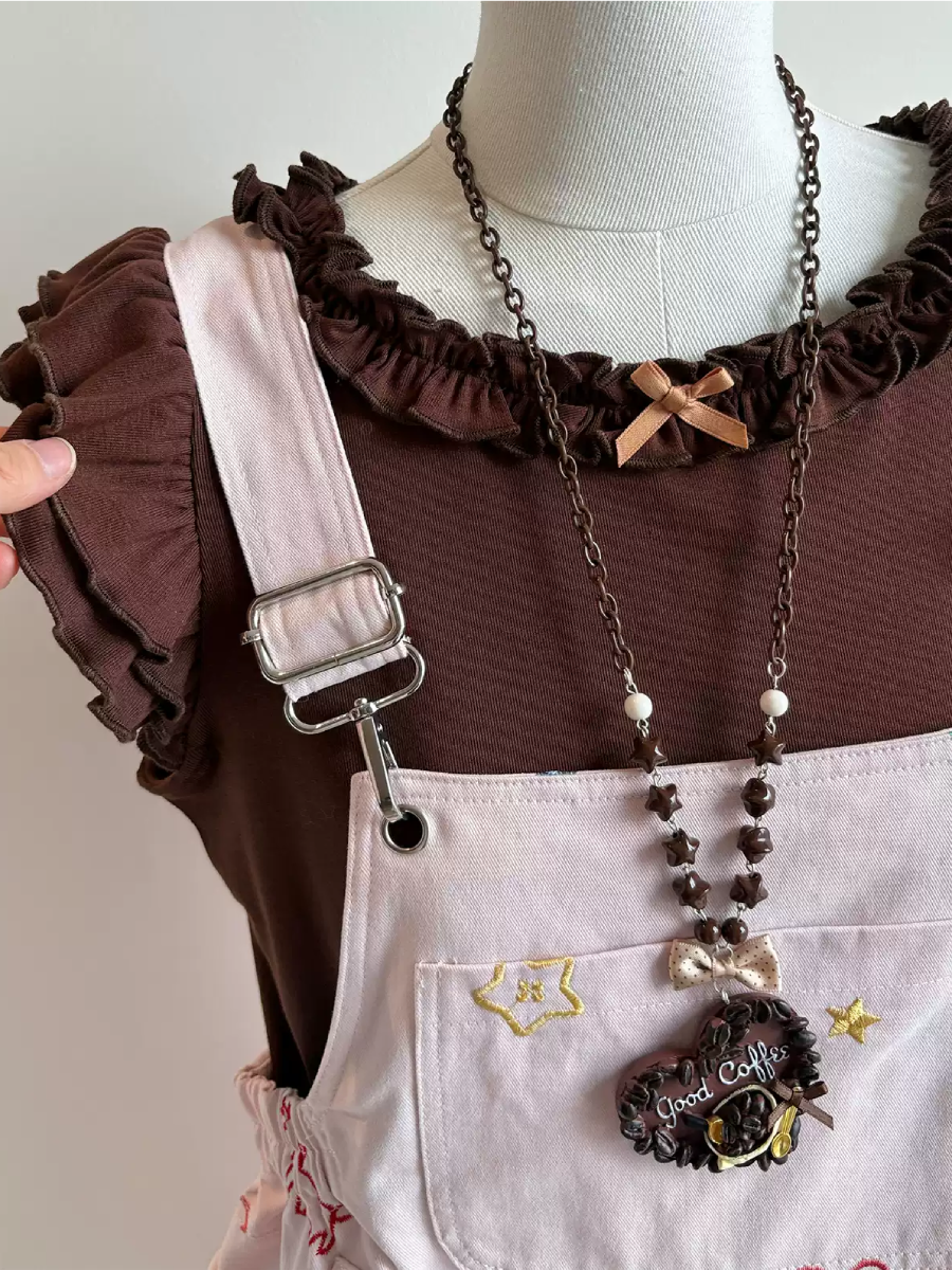 Candy Ribbon Ruffle Crop Tops-Tops-ntbhshop