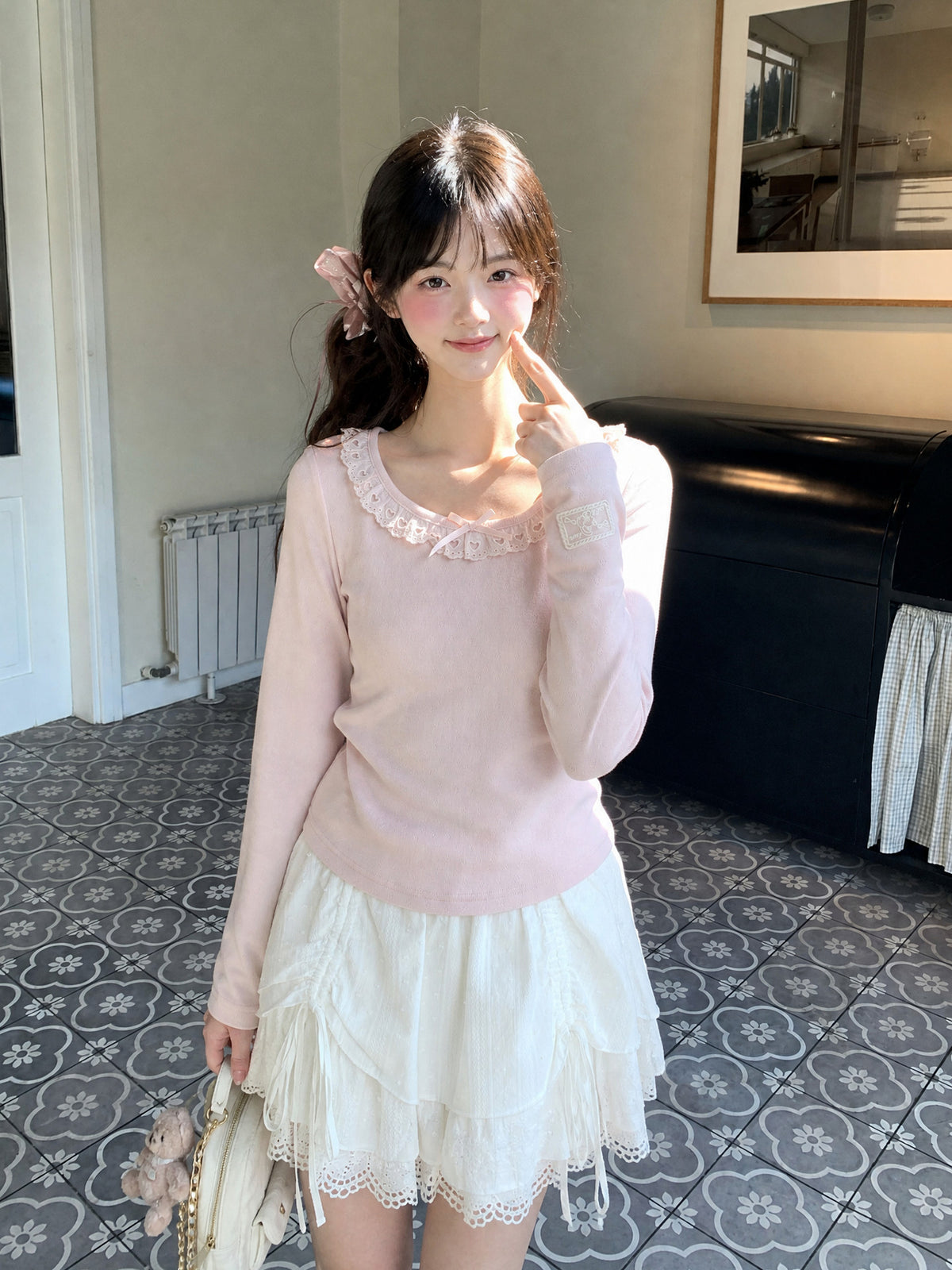 Dolly Charm Lace Tops-Tops-ntbhshop