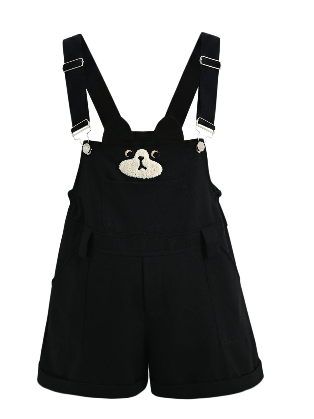 Milk Cat Overall Shorts-Bottoms-ntbhshop