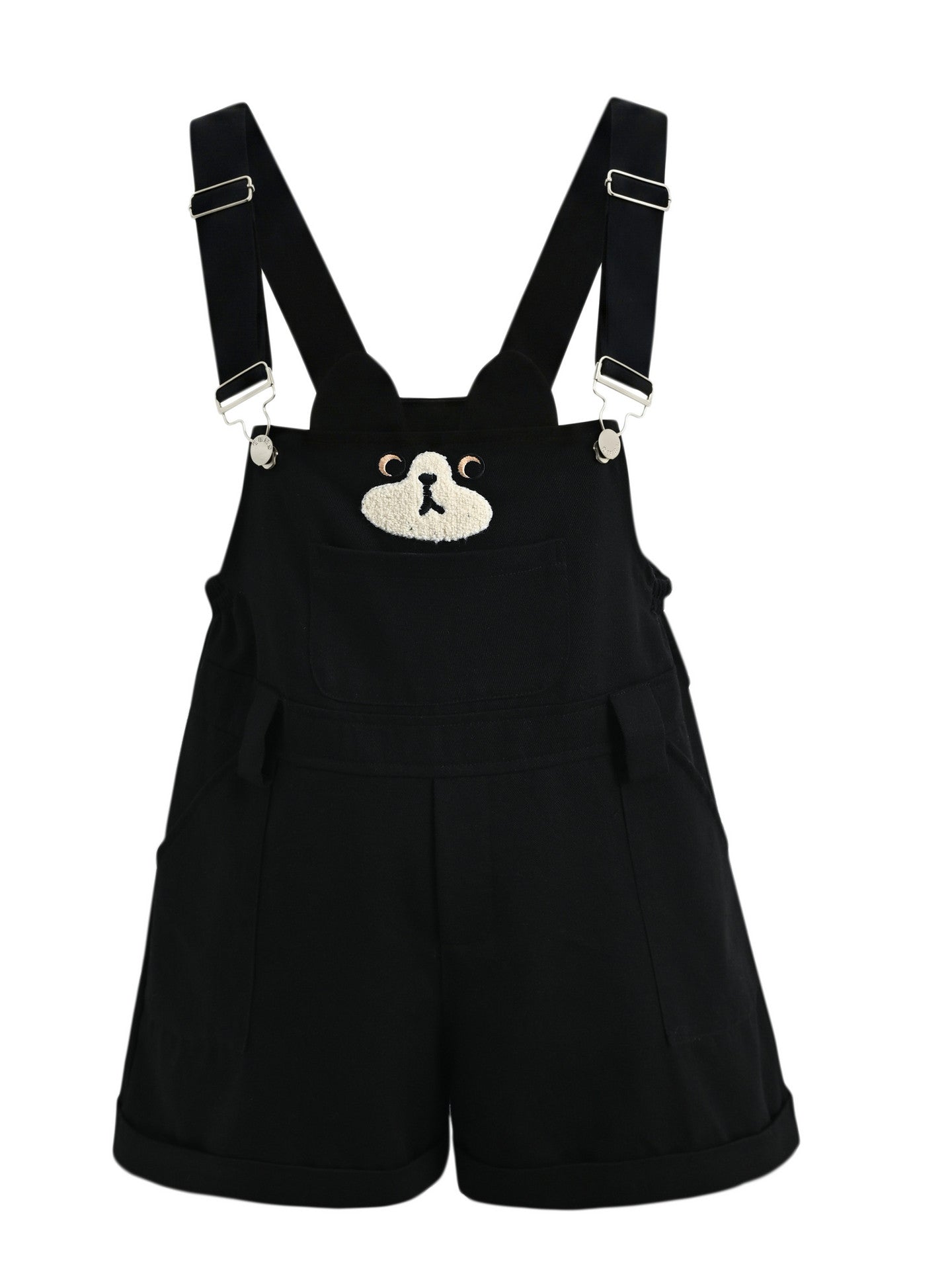 Milk Cat Overall Shorts-Bottoms-ntbhshop
