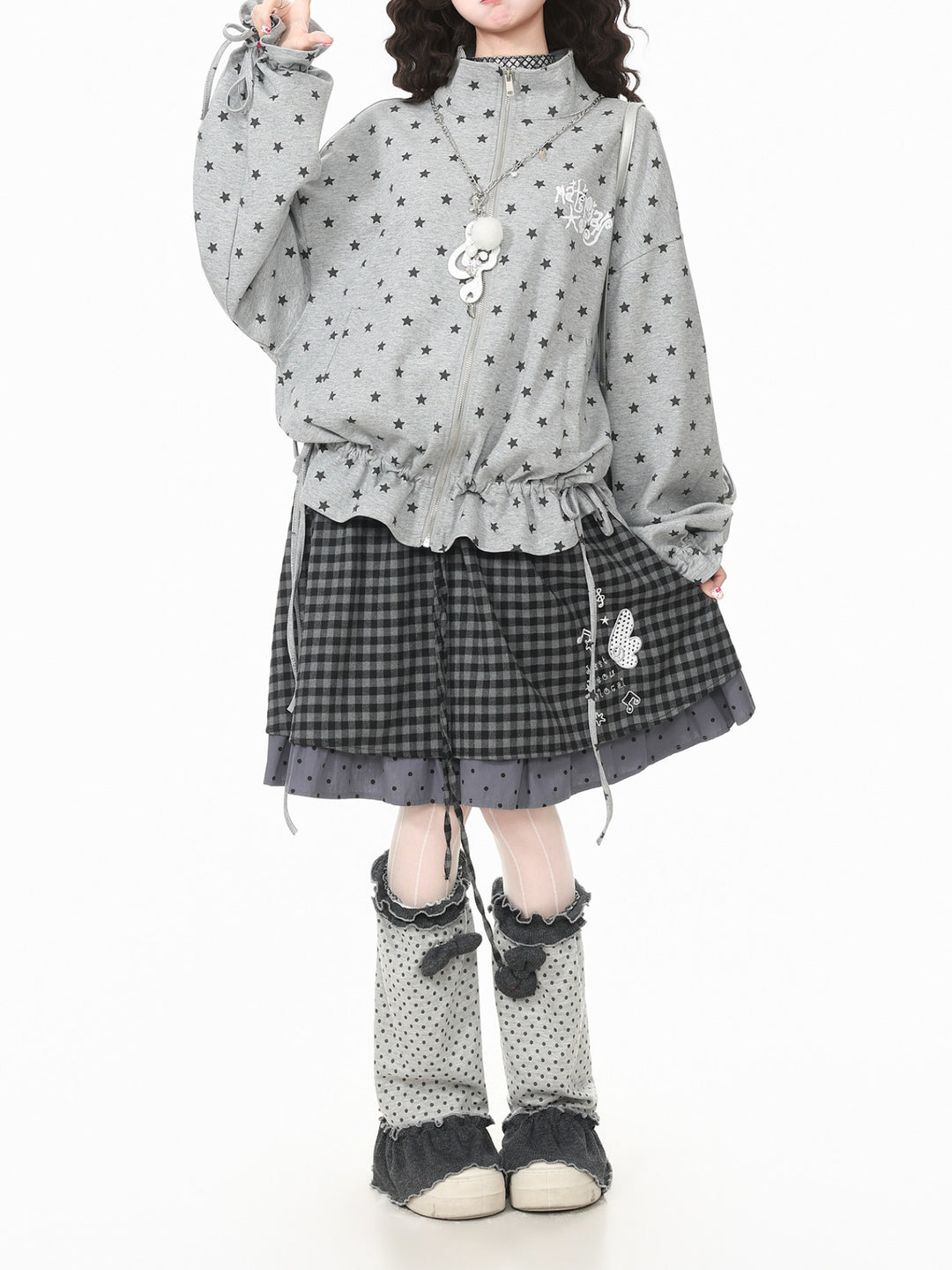 Milky Moon Stand-Collar Jackets-Outerwear-ntbhshop