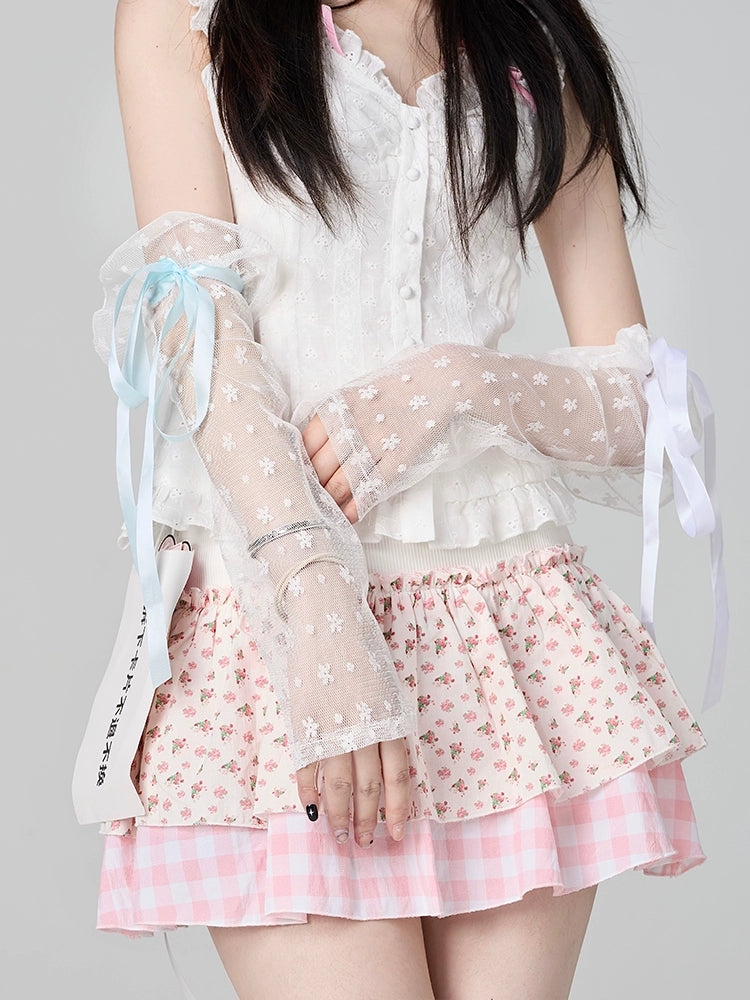 Princess Jellyfish Lolita Gauze Arm Sleeves-ntbhshop
