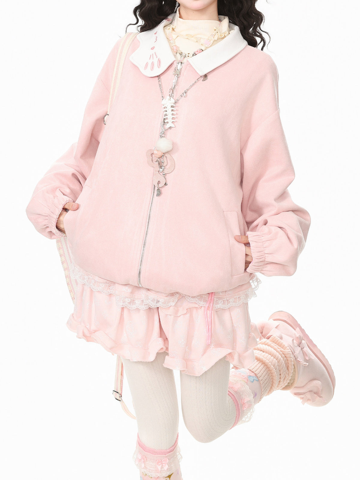 Starry Kitty Reversible Jacket-Outerwear-ntbhshop