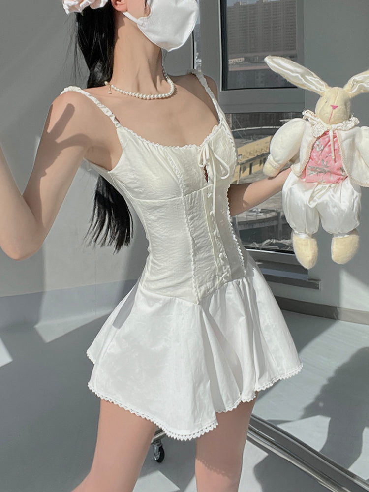 First Love Fishbone Back Dress-ntbhshop