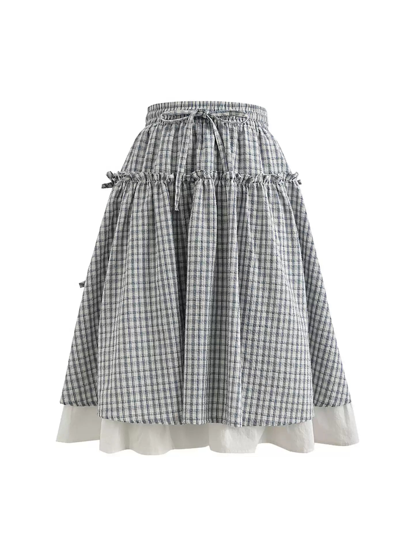 Storybook Plaid Midi Skirt-Bottoms-ntbhshop