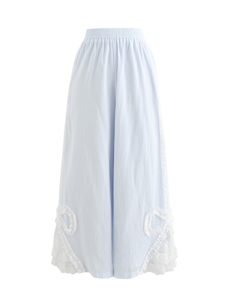 Cloud Ribbon Lace Pants-Bottoms-ntbhshop