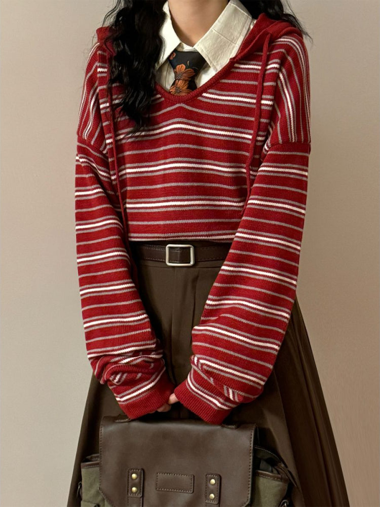 Maple Lane Campus Knit Hoodies-ntbhshop