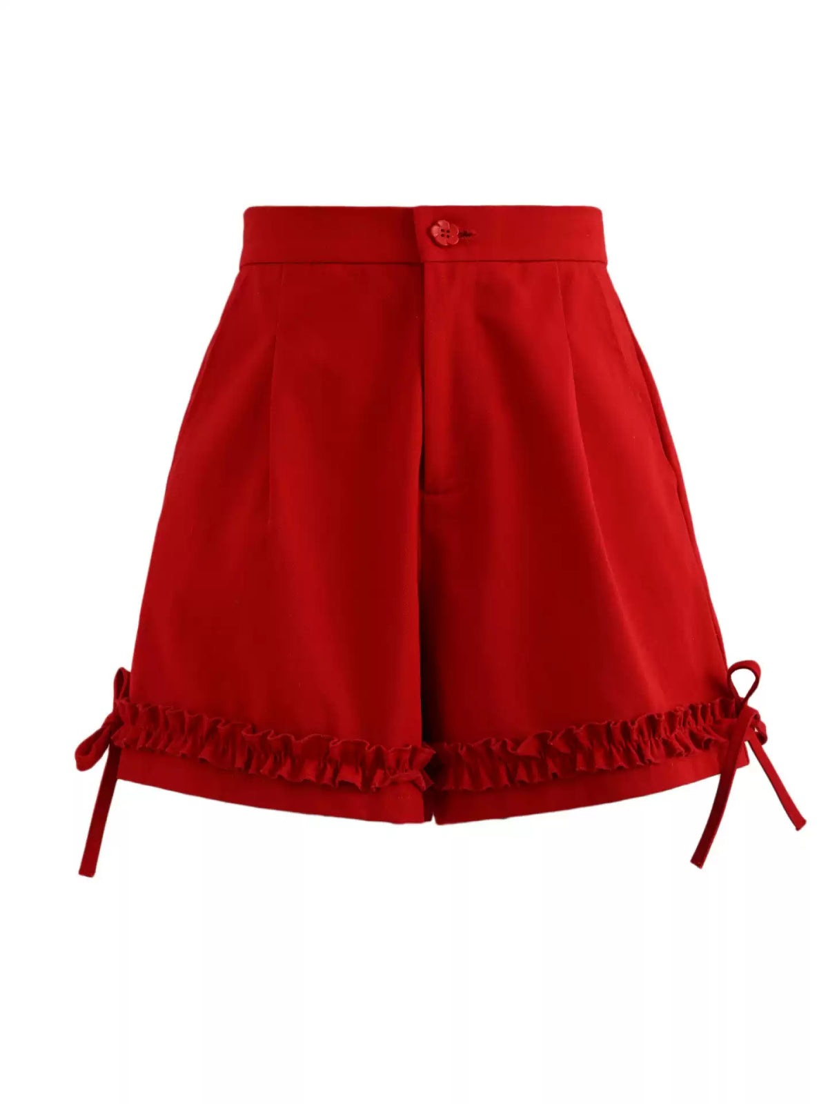 Berry Sugar Ruffle Shorts-Bottoms-ntbhshop