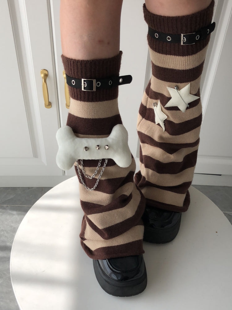 Bonebite Chaos Punk Chain Leg Warmers-ntbhshop