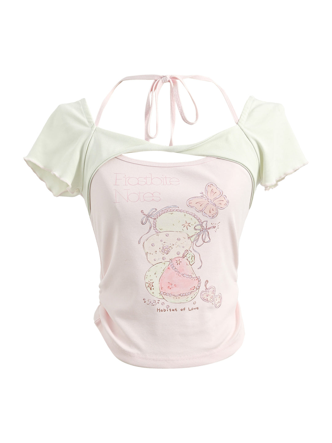 Frostbite Notes Halter Top-Tops-ntbhshop