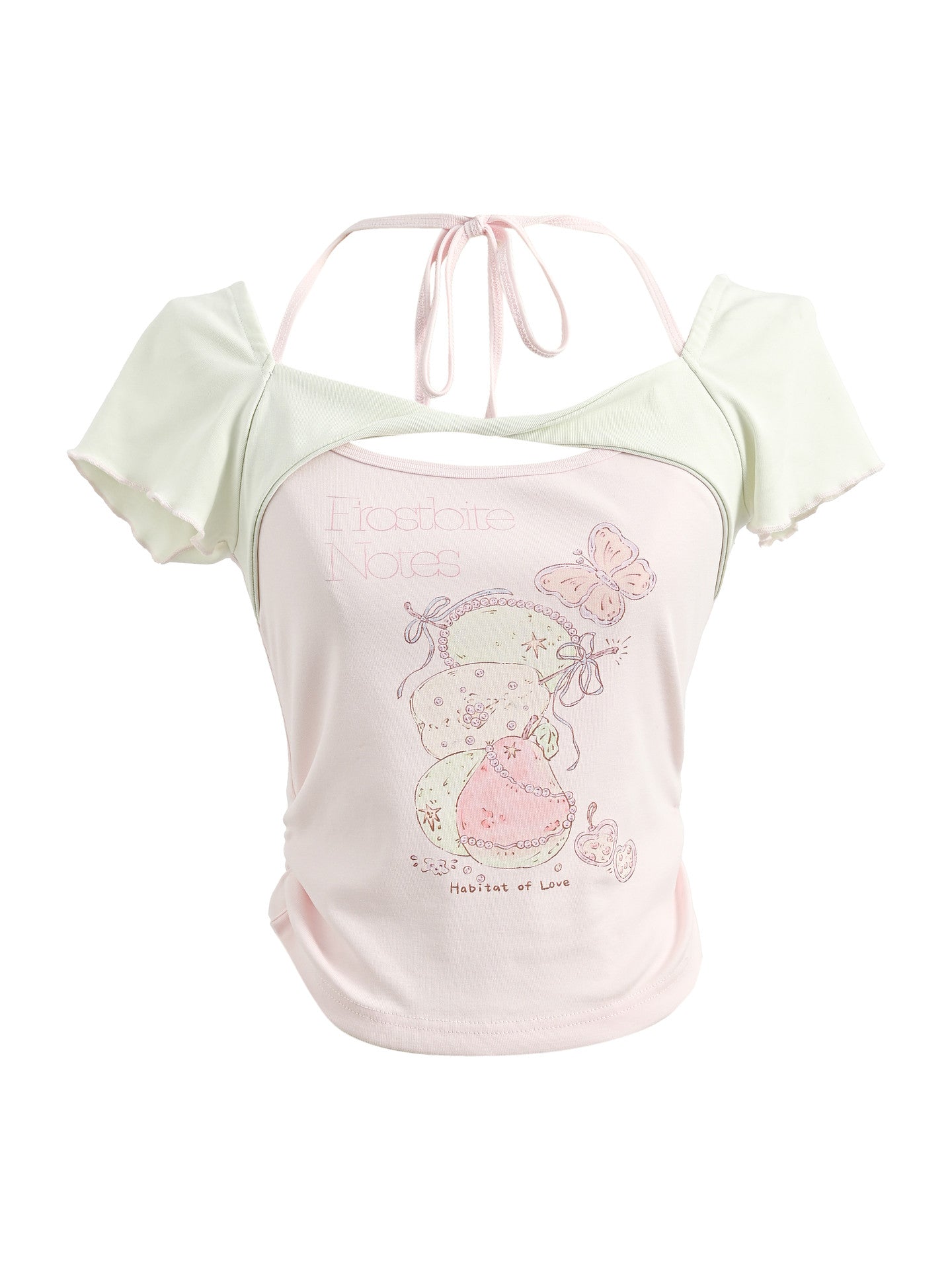 Frostbite Notes Halter Top-Tops-ntbhshop