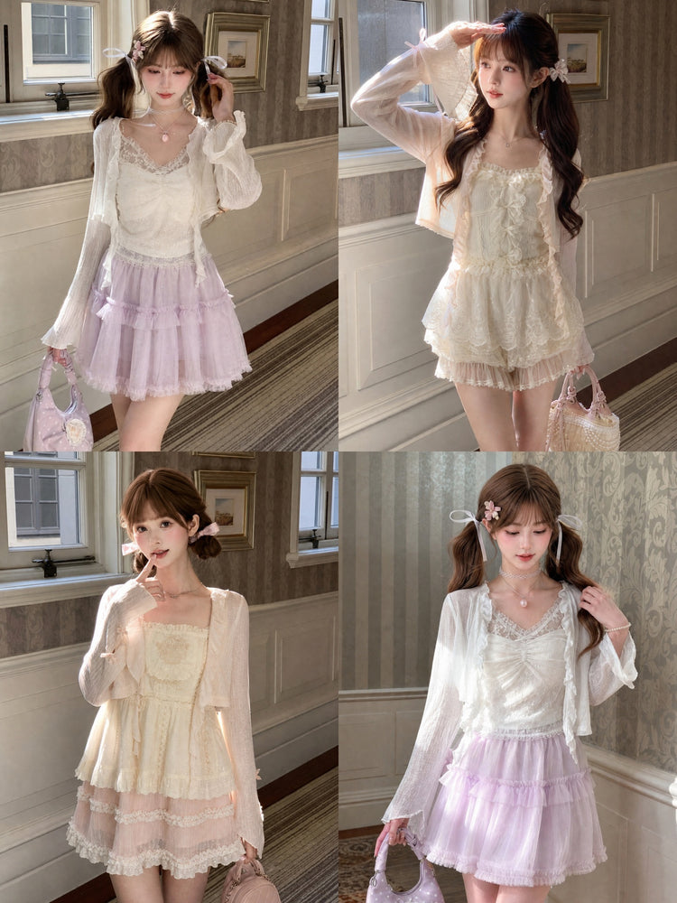Cloud Kiss Crop Cardigans-Outerwear-ntbhshop