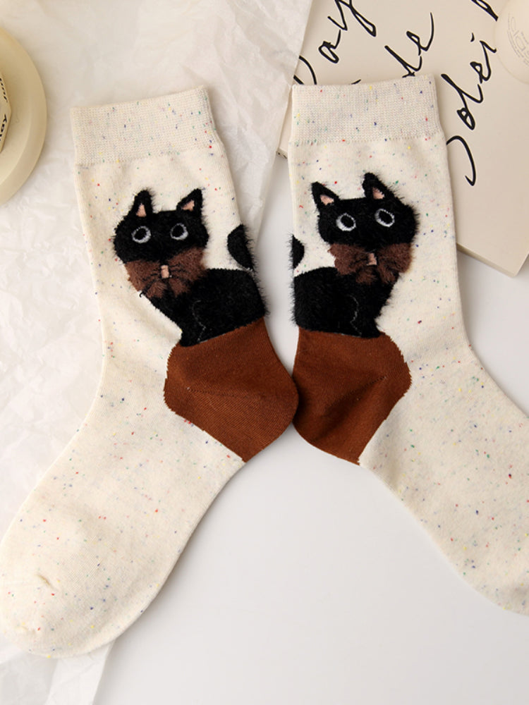 Meow Mood Crew Socks-ntbhshop