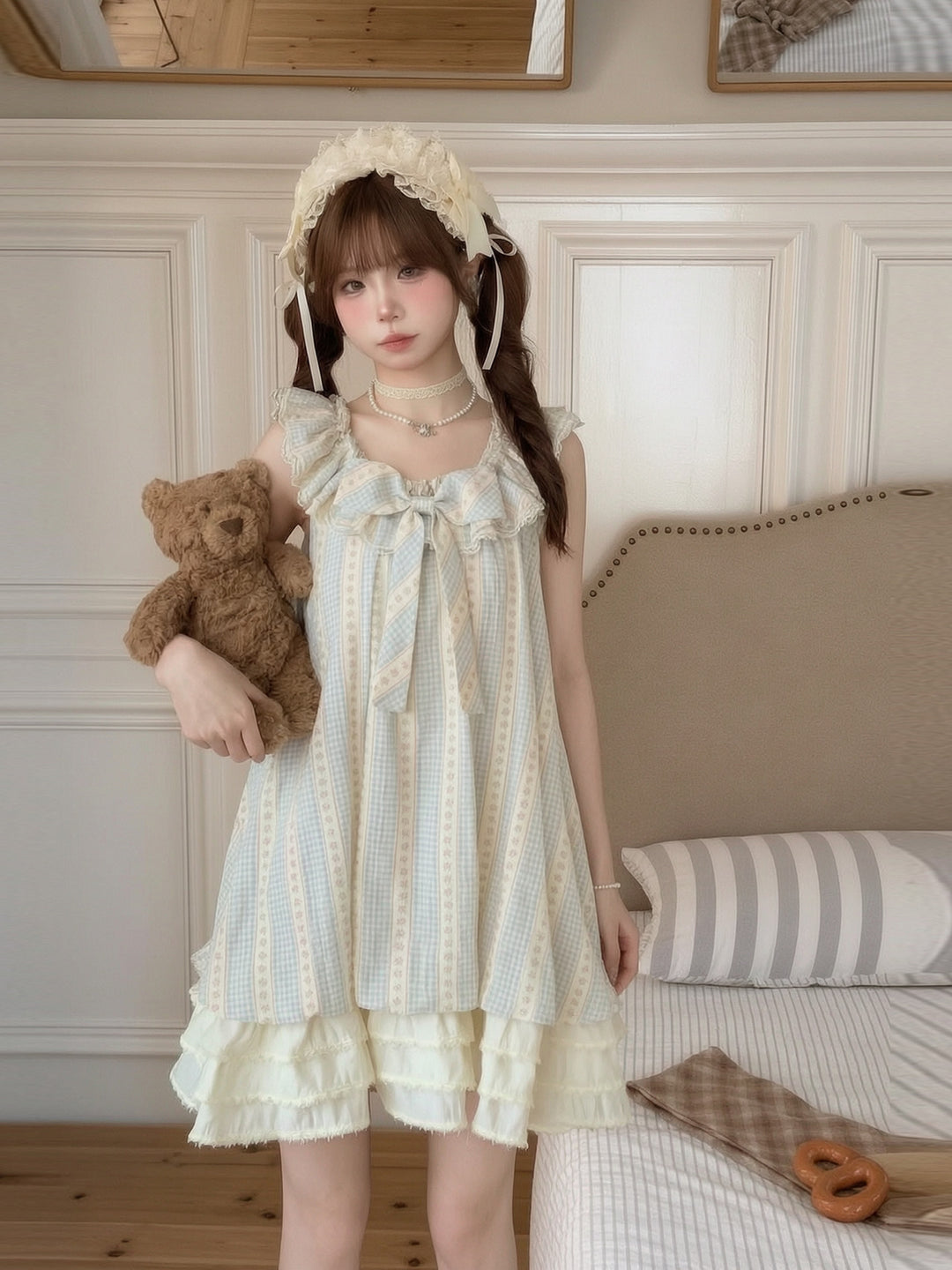 Little Lullaby Cotton Babydoll Dress-Dresses-ntbhshop