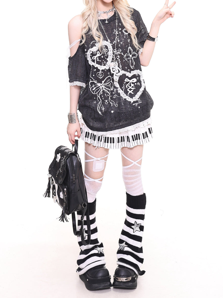 Piano Cake Layered Skirts-Bottoms-ntbhshop