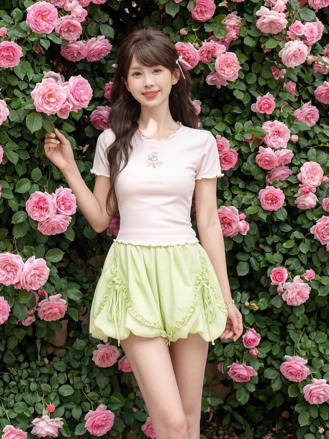 Tulip Bloom Crop Tops-Tops-ntbhshop