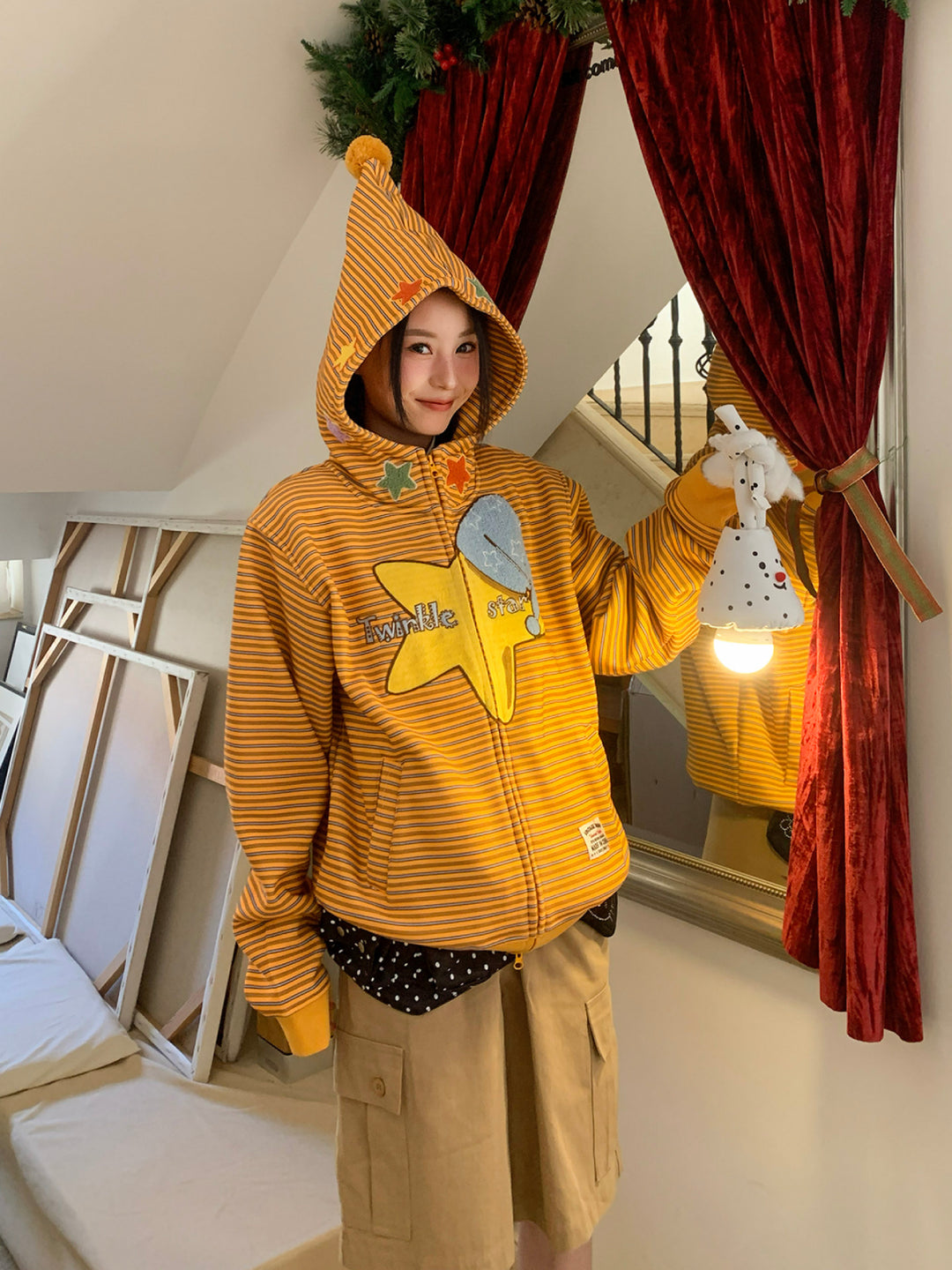 Twinkle Star Whimsy Hooded Jacket-Outerwear-ntbhshop