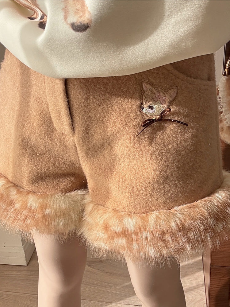 Dear Bambi Cozy Puff Shorts-ntbhshop