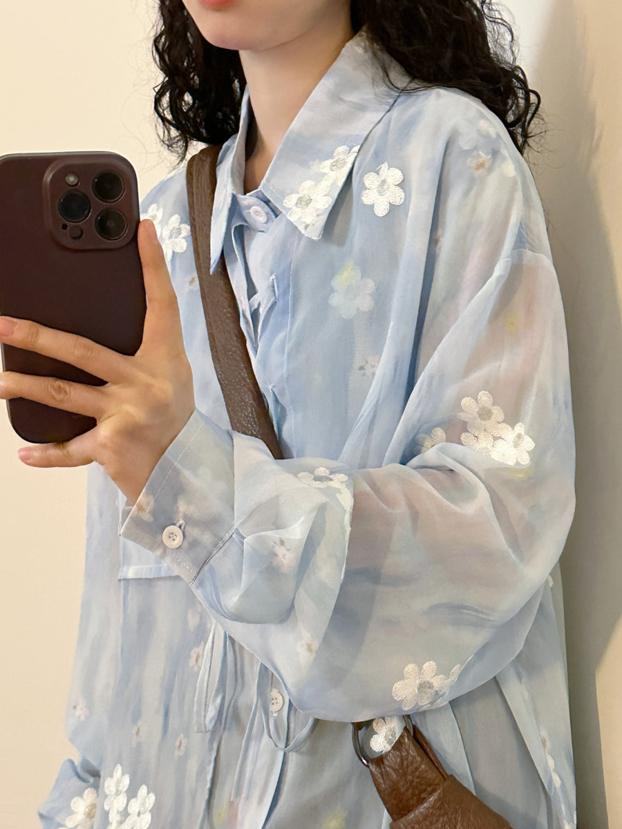 Bluebell Script Tie Shirts-Tops-ntbhshop