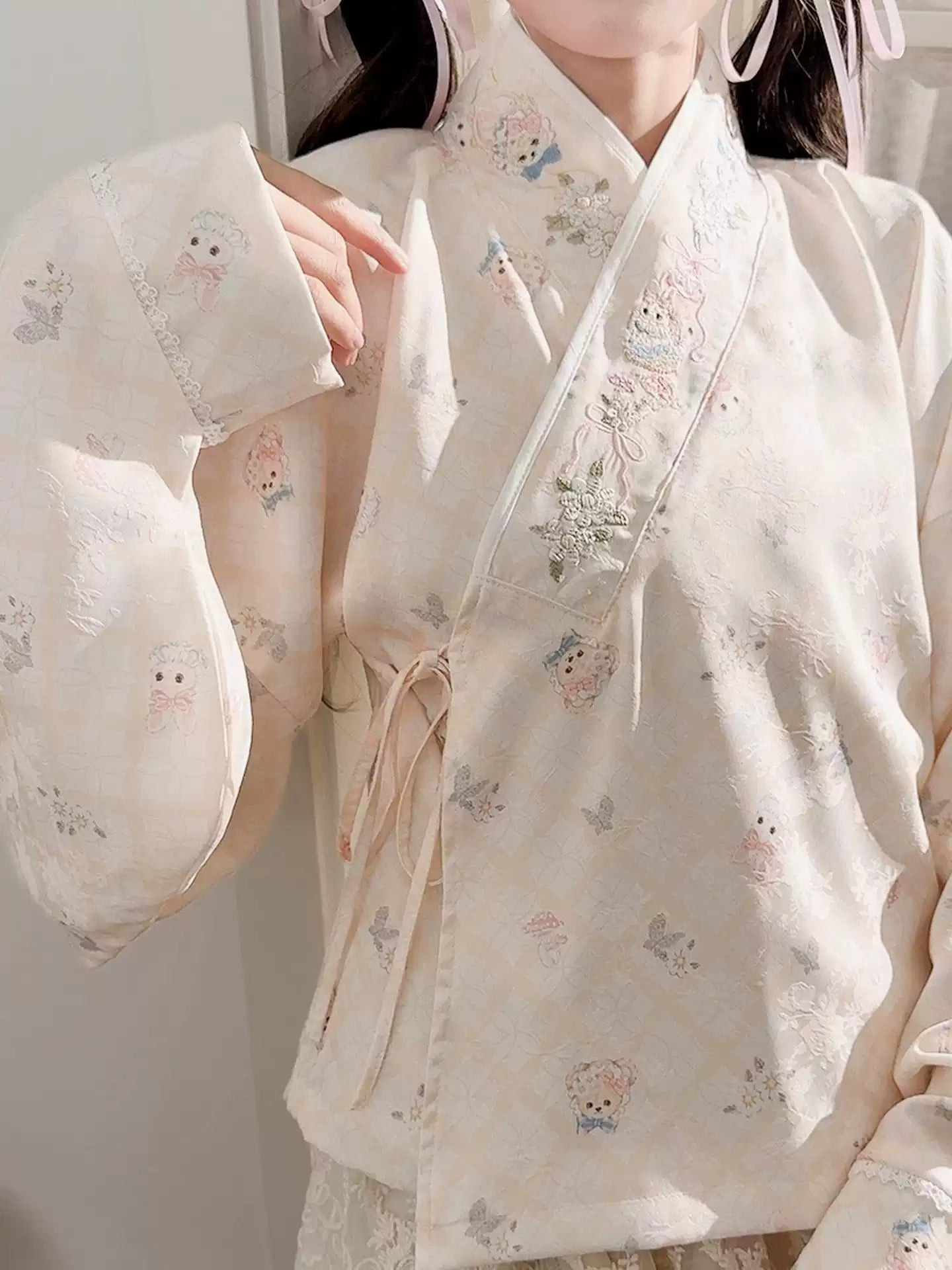 Berry Fairy Picnic Wrap Blouse-Tops-ntbhshop