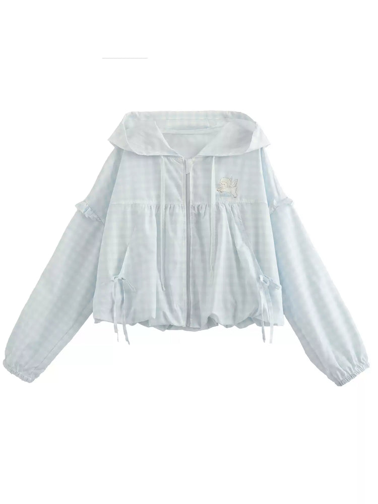 Cloud Gingham Sun Jacket ️-Outerwear-ntbhshop