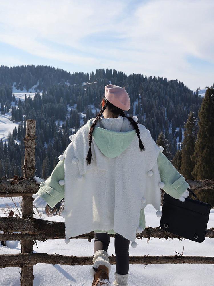 Snow Sheep Holiday Cloak Shawls-ntbhshop