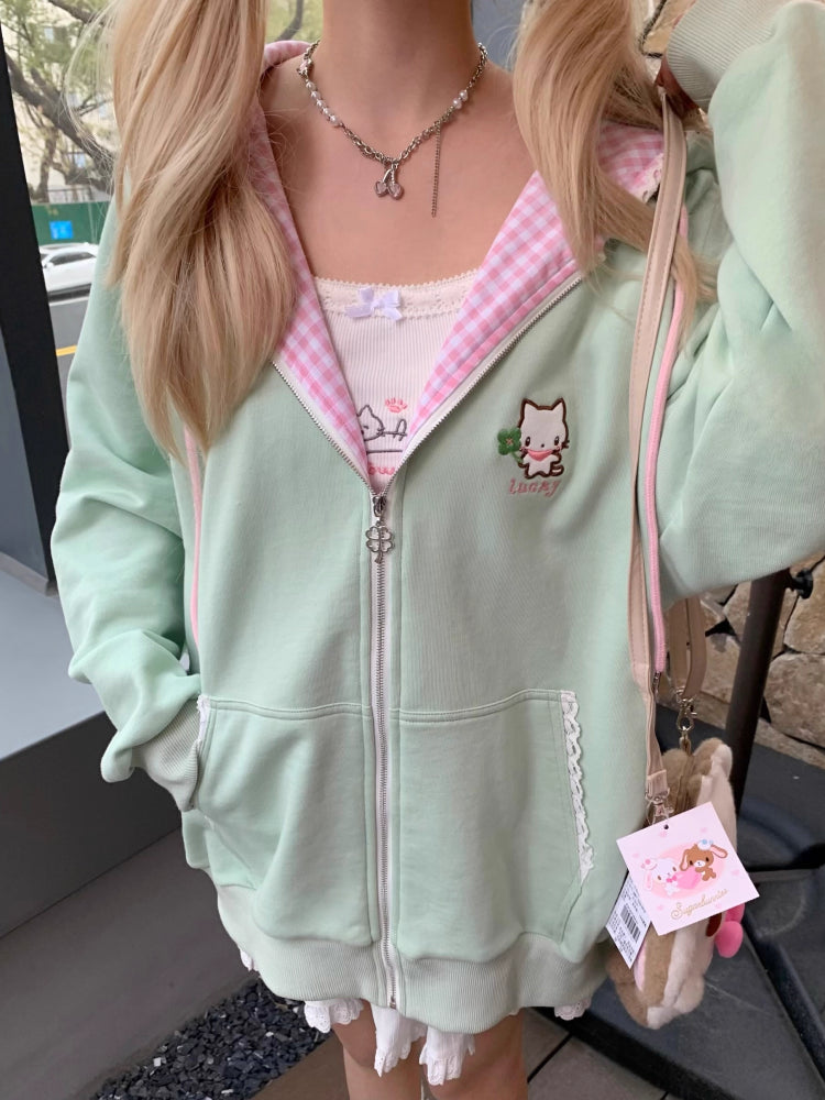 Meow Love Fish Ribbed Camisole-ntbhshop