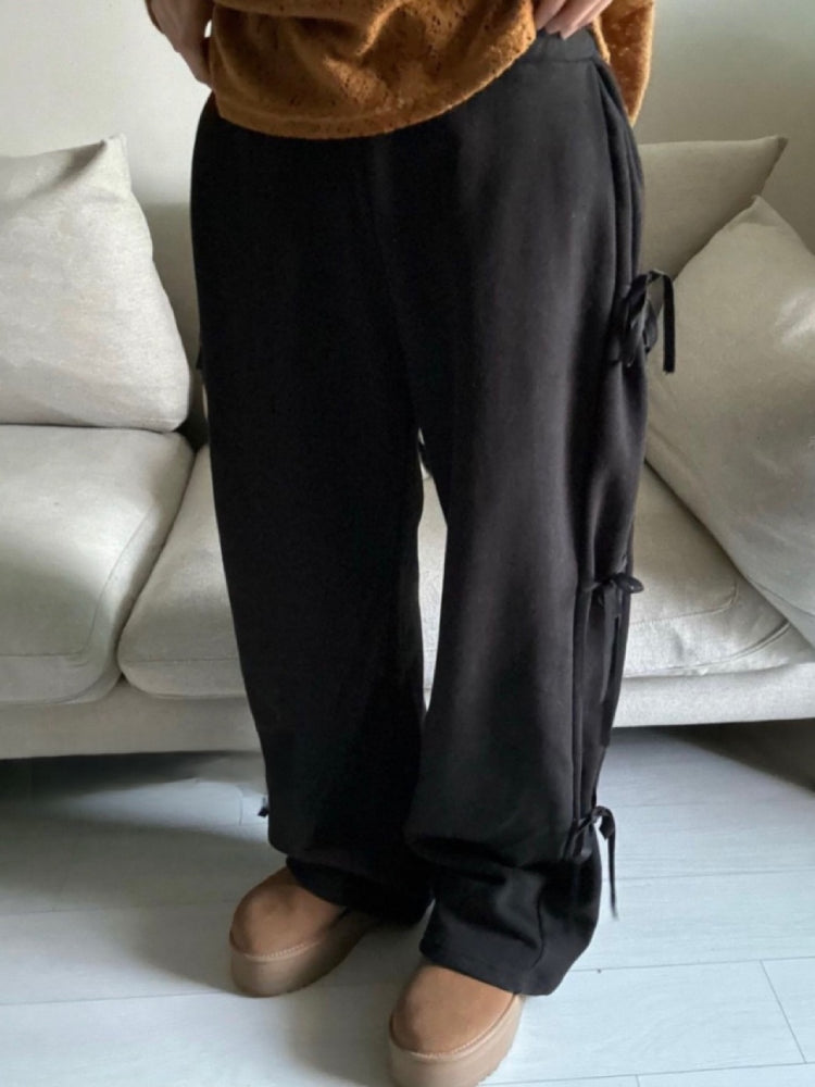 Bow Cloud Fleece Pants-ntbhshop