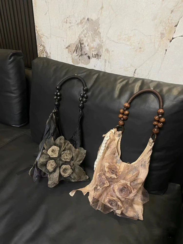 Rose Ash Poetry Ruffle Bags-ntbhshop