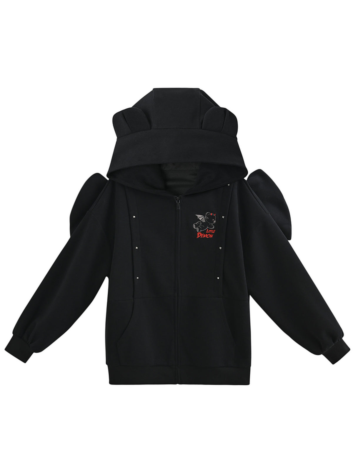 Midnight Bear Batwing Jacket-Bottoms-ntbhshop