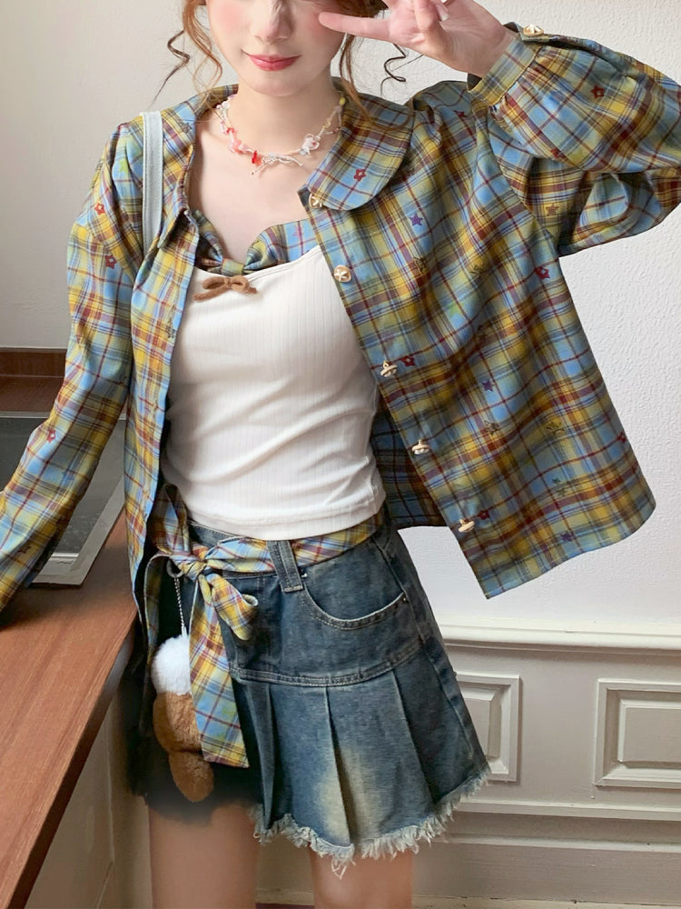 Starry Bear Academy Cami, Shirt & Skirt-ntbhshop