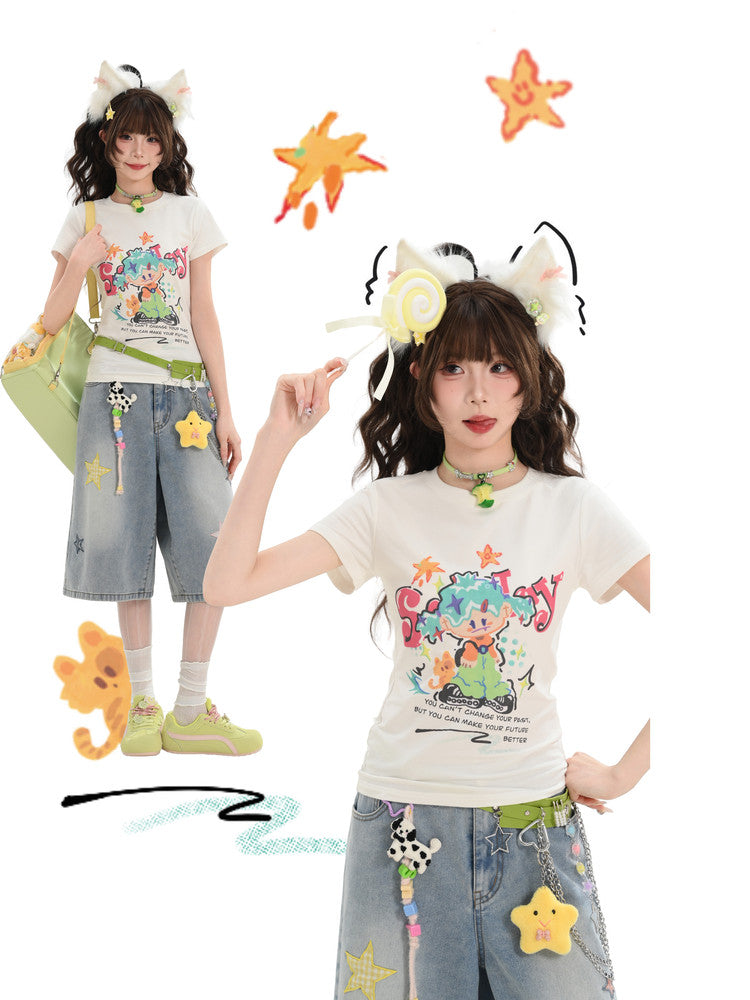 Candy Street Baby Tee-Tops-ntbhshop