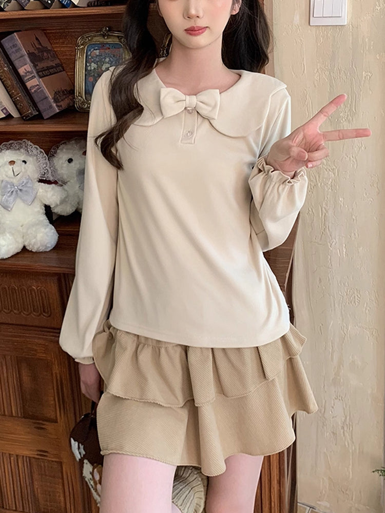 Lolita Doll Puff Sleeve Tops-ntbhshop