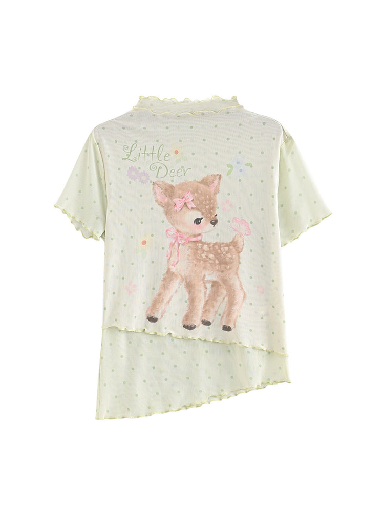 Dear Bambi Mesh Tees-Tops-ntbhshop