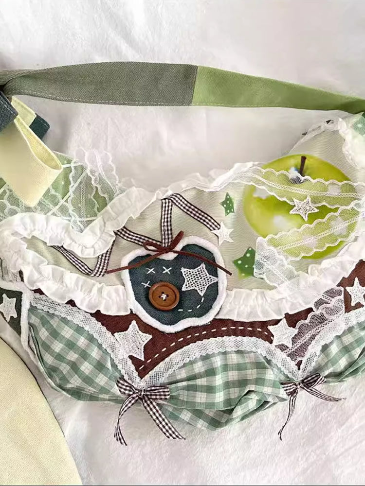 Bunny Ear Patchwork Crescent Bags-ntbhshop