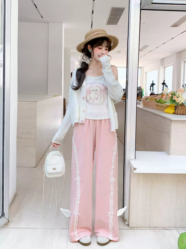 Petal Button Knit Cardigan-Outerwear-ntbhshop