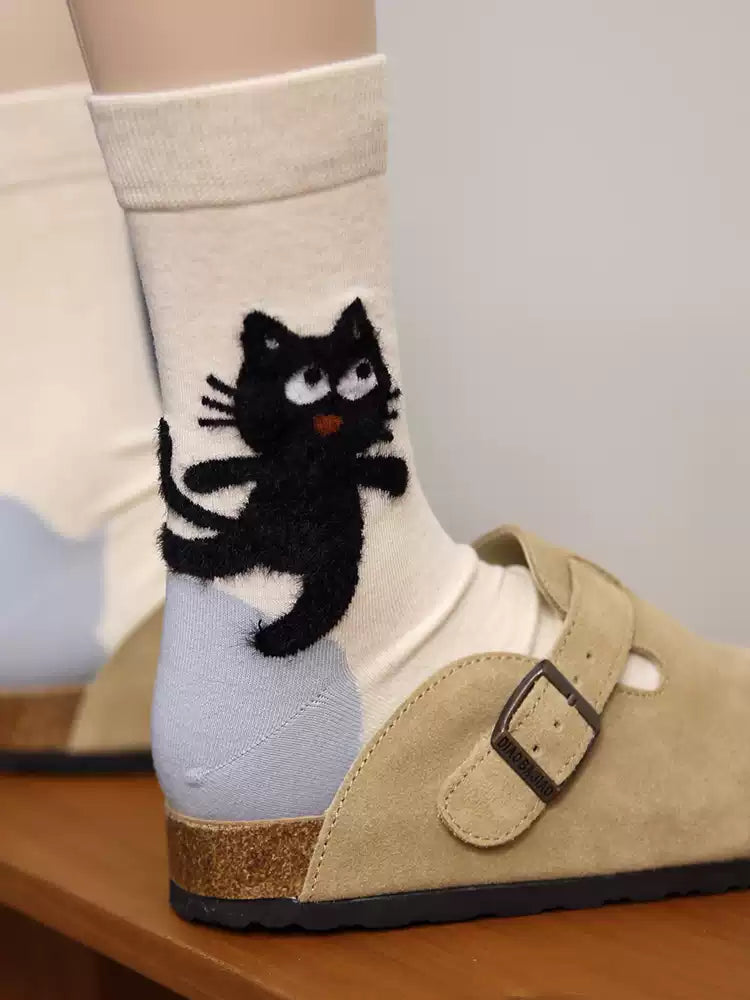 Meow Mood Crew Socks-ntbhshop