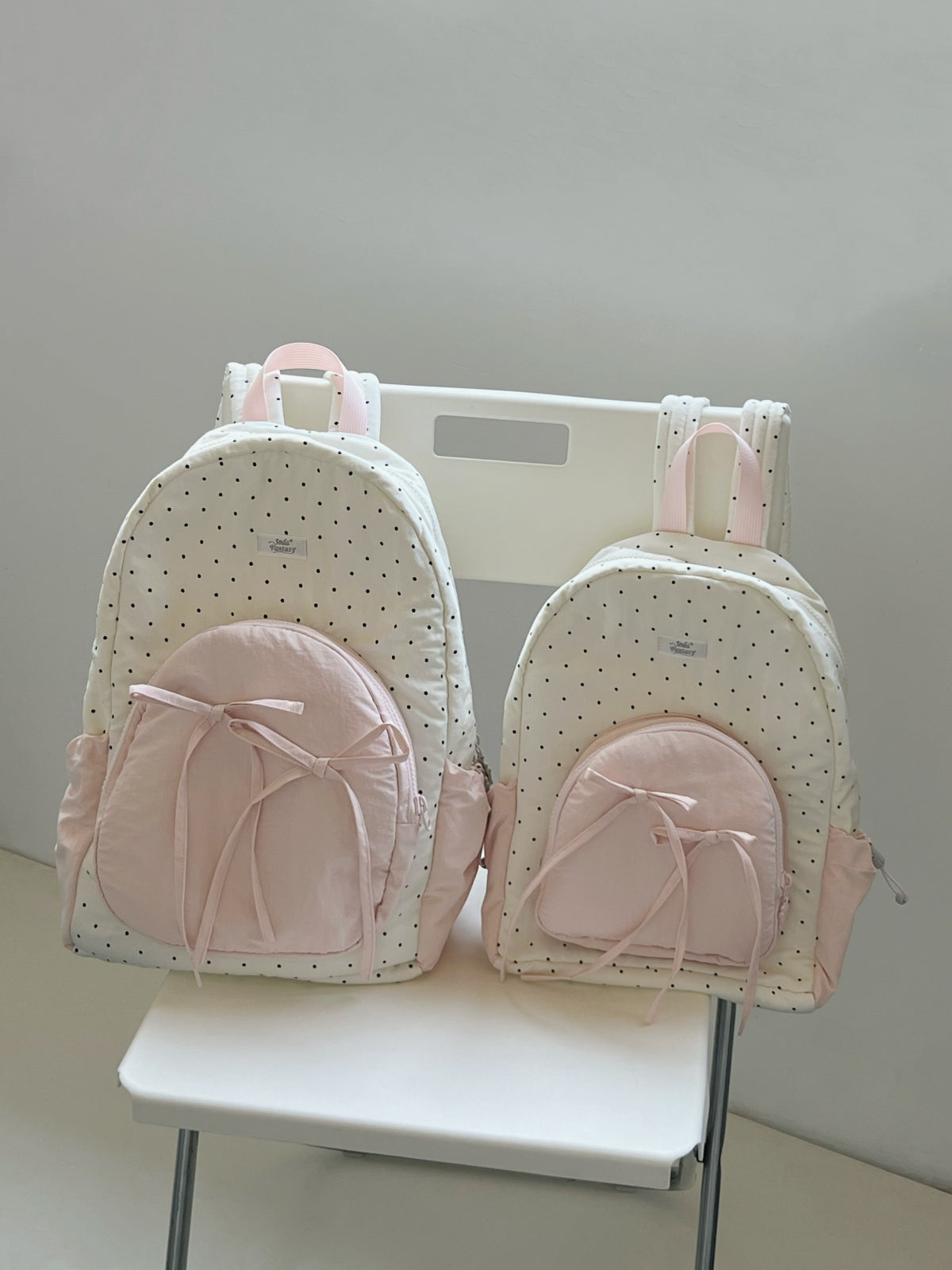 Polka Bow Toast Backpacks-Accessories-ntbhshop