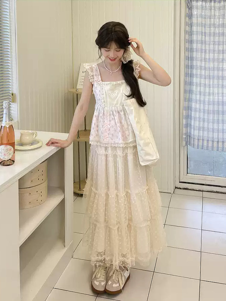 Dreamy Petal Patchwork Cami Top-Tops-ntbhshop