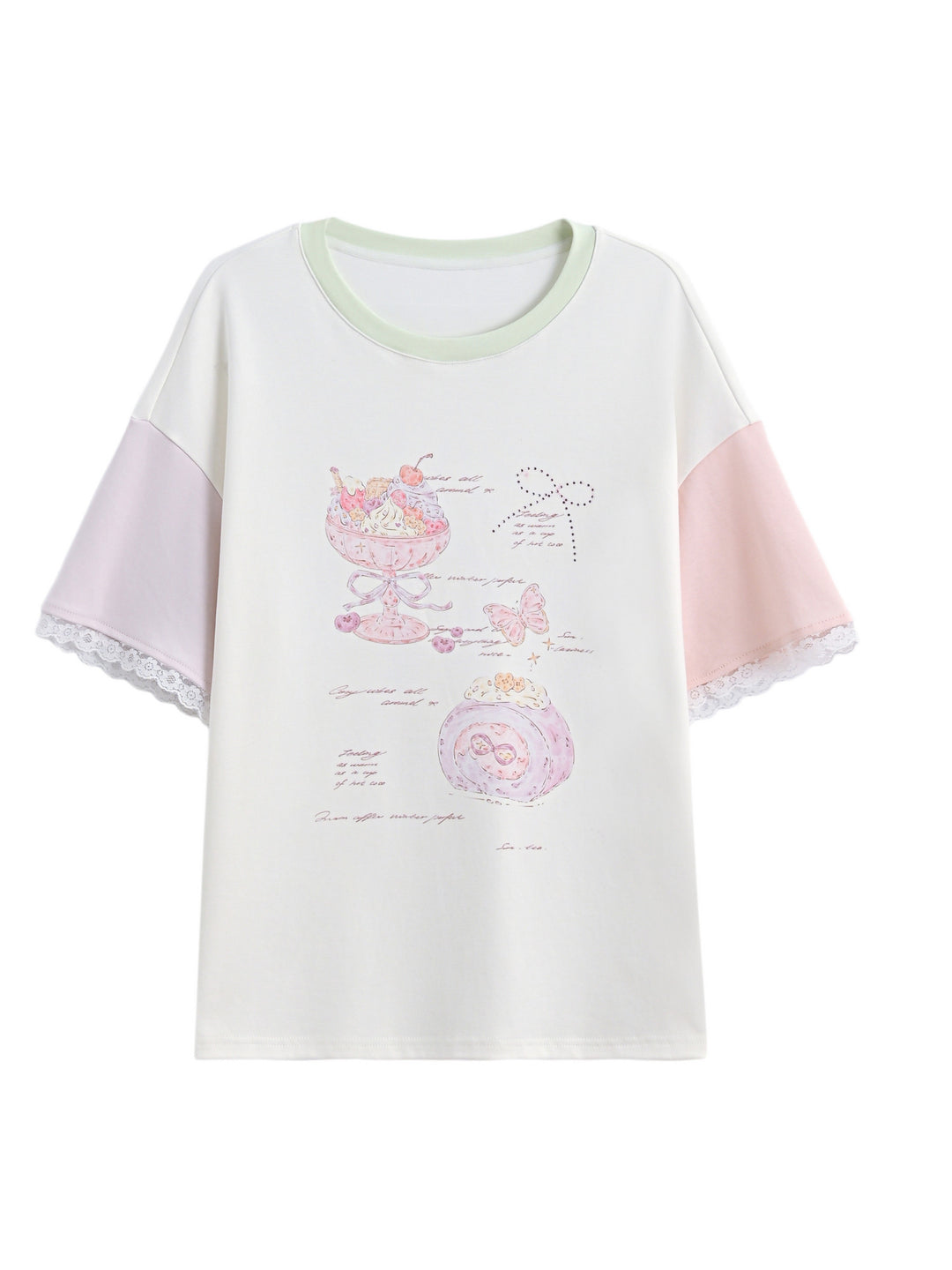 Berry Parfait Colorblock Tee-Tops-ntbhshop